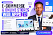 build a modern ecommerce website and online store web app