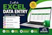 do excel data entry and copy paste tasks