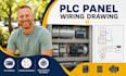 plc panel wiring drawing, electrical control panel cad design, wiring diagram