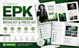 design a professional epk electronic press kit media kit and one sheet