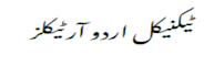 technical articles in urdu