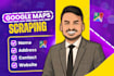 scrape google maps, do b2b lead generation with email list building
