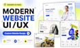 create a modern figma website design with responsive UI UX