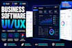 design scalable business software and saas dashboard UI UX
