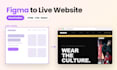 convert figma to responsive html css or react website