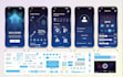 develop iot app using ble flutter, esp32, firebase, mqtt, android ios app, web