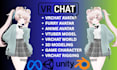 create custom anime vrchat avatar nsfw avatar rigging furry avatar vrc character