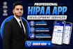 develop hipaa compliant ai healthcare wellness mobile app