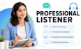 listen with care and respect
