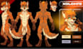 create furry reference sheet, fursona, furry oc and character design ref sheet