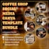 design editable coffee shop social media canva templates