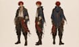 draw hand drawn concept character designs with turnaround