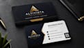 make clean and modern business card design print ready