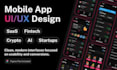 design a modern app UI UX
