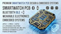 create smart watch pcb, bluetooth and wearable electronics