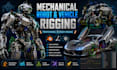 rig mechanical robot and vehicle model in blender