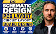 do schematic design, pcb layout design circuit layout board design