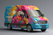 illustrate car wrap, truck wrap, van wrap design