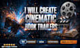 create a 4k cinematic book trailer for your book launch