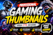 design high CTR professional gaming youtube thumbnails