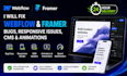 fix webflow and framer bugs, responsive issues, cms and website edits