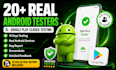 provide google play closed testing with real android testers