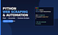 do python web scraping and automation with selenium