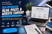 write SEO blog posts and website content