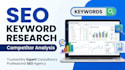 do SEO keyword research, competitor analysis and search intent mapping