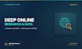 do deep online research and data collection on any topic