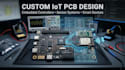 develop custom embedded lot controller and sensor pcb for connected product
