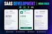 develop a saas web application using mern stack react and node js