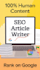 write SEO blog articles and website content that rank on google