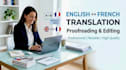 english french translator and proofreader