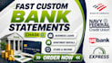 convert bank statement editable format into financial statement
