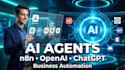 build ai agents with n8n openai and API integrations