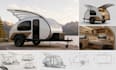 design a unique teardrop camper with 3d cad modeling and rendering
