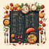 restaurant menu, food menu design, digital menu, cafe menu