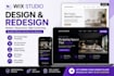 design wix studio website, wix website redesign, custom wix website design