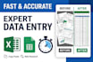 do fast and accurate data entry in excel and copy paste