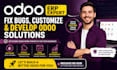 fix odoo erp bugs customize modules with develop odoo solutions