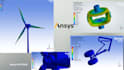 do wind turbine fea, gear dynamics and aircraft landing gear simulation in ansys