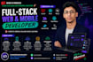 create a full stack web and mobile application
