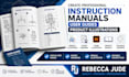 create instruction manual, user guide and product assembly illustration
