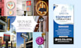 do retractable banner design, rollup banner, pull up banner and signage design