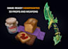 create 3d hand painted stylized props and weapons