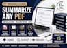 summarize dental lectures, research papers, and PDF notes