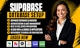 build lovable ai base44 next js saas mvp app setup supabase database backened