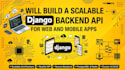 develop a secure django rest API backend