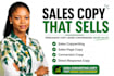 write persuasive sales copy, sales page, conversion and direct response copy